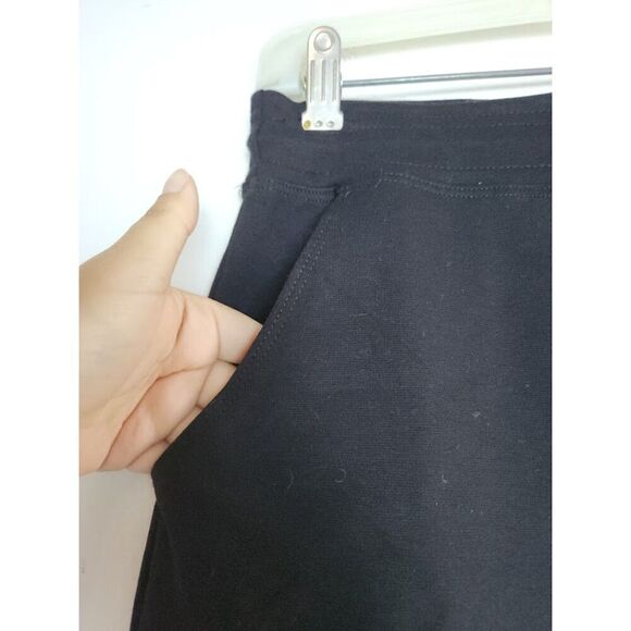 NWT Sundry for Evereve Black Pull On Cotton/Modal "Sunday Skirt" size 1 or Small - Picture 4 of 9